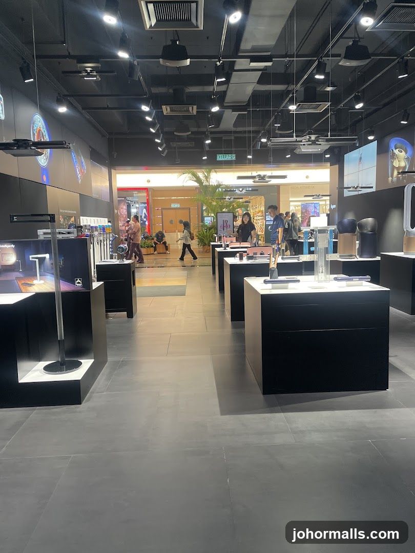 Interior of a retail store