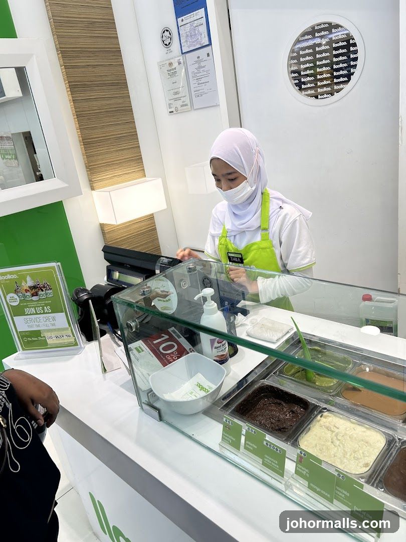 Staff at counter