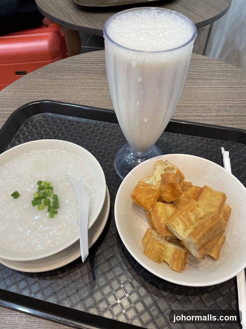 Table with breakfast items