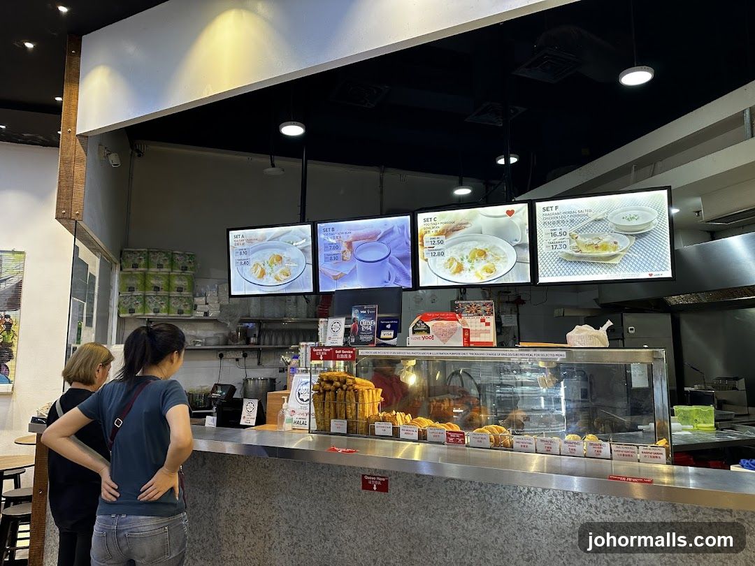 Interior of a food stall