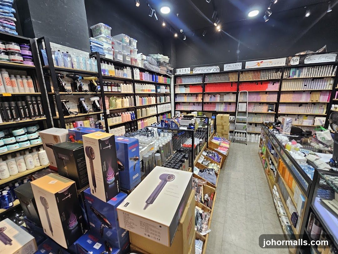 Interior of a beauty supply store