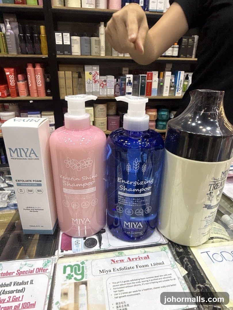 Hair Care Products Display