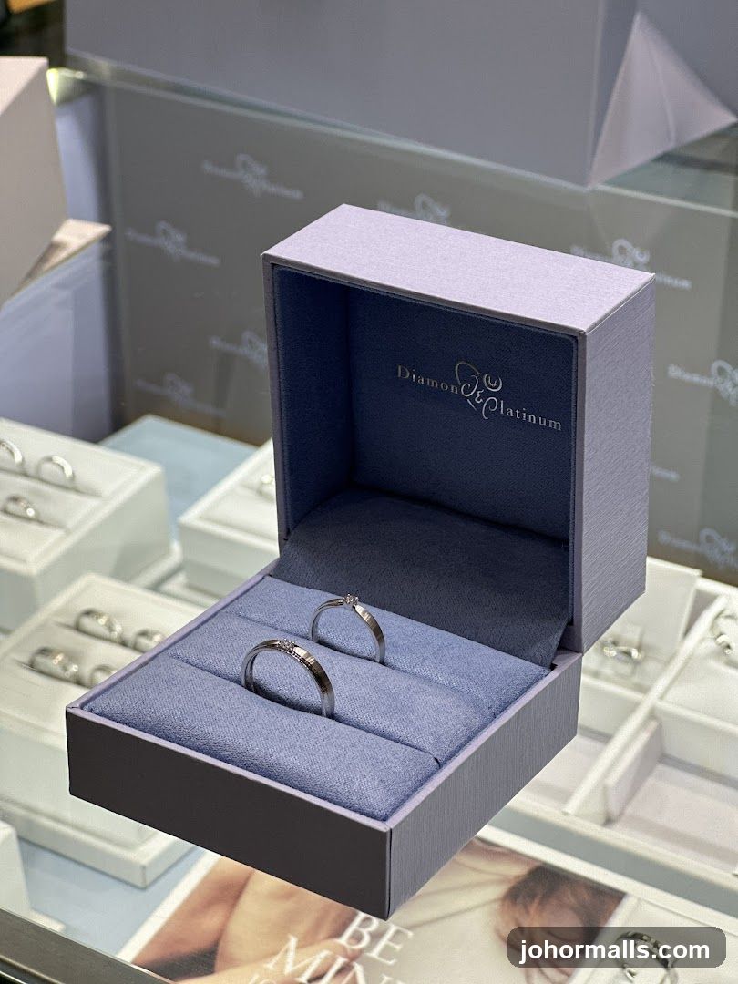 Diamond & Platinum Ring Display