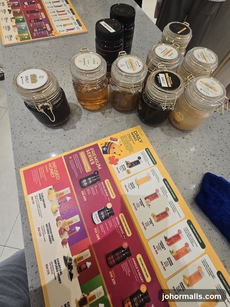 Honey Display with Menu