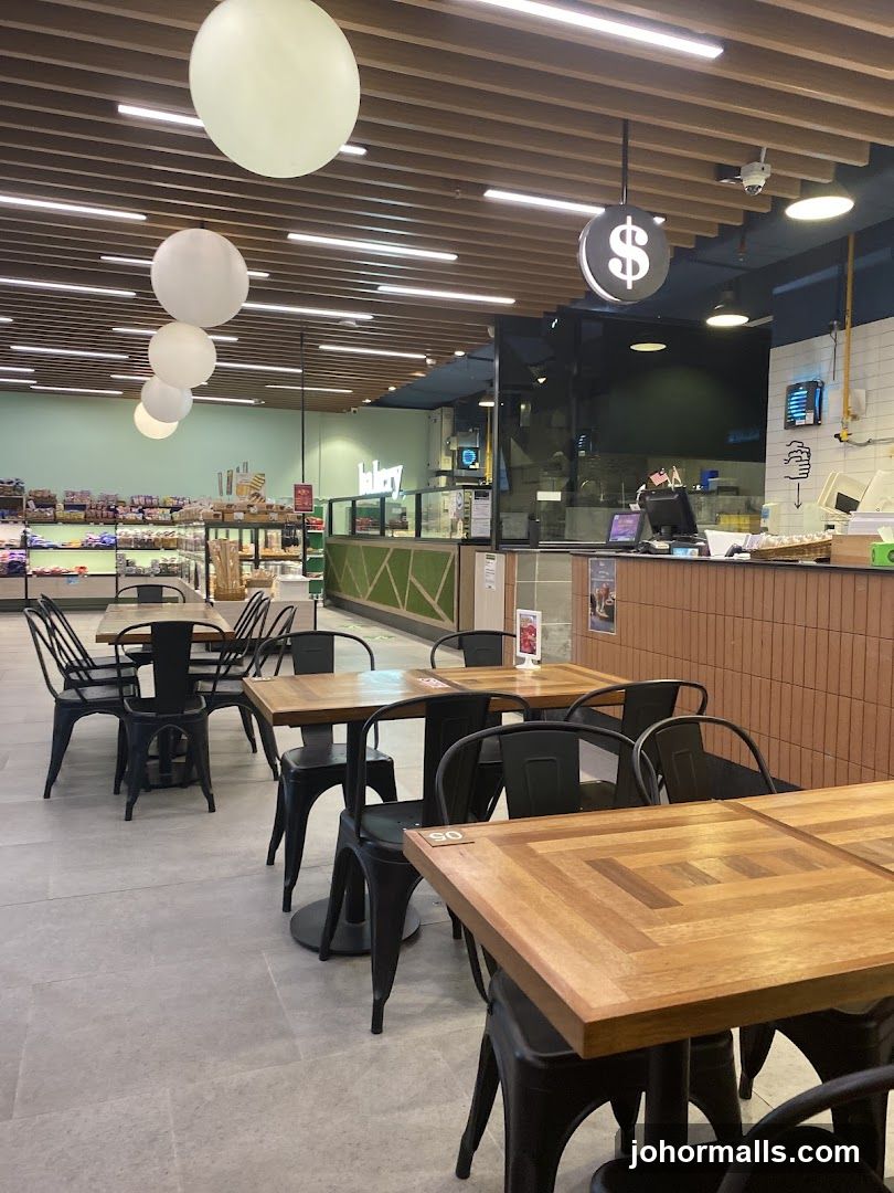 Interior of a café or food court