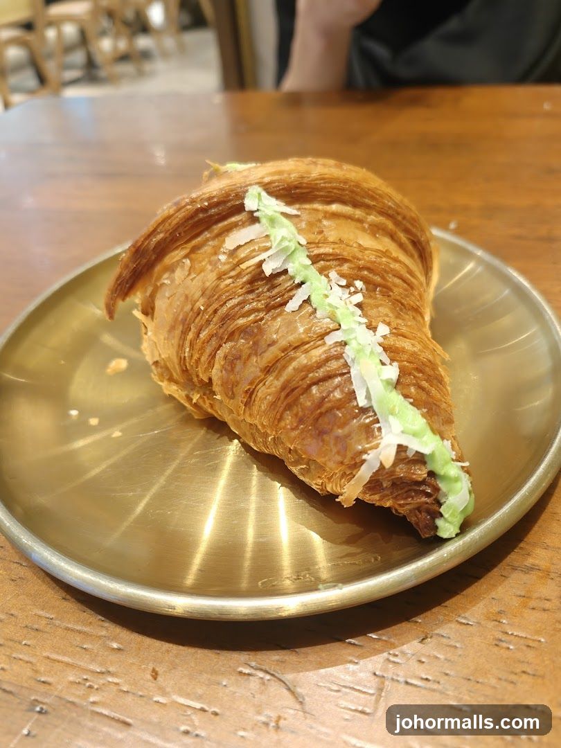 Croissant on Plate