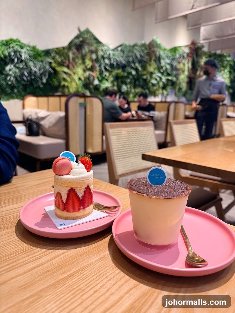 Café Interior with Desserts