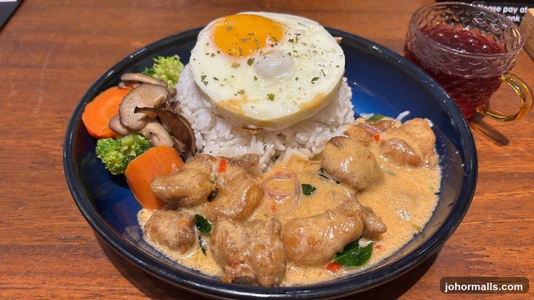 Food Plate on Wooden Table