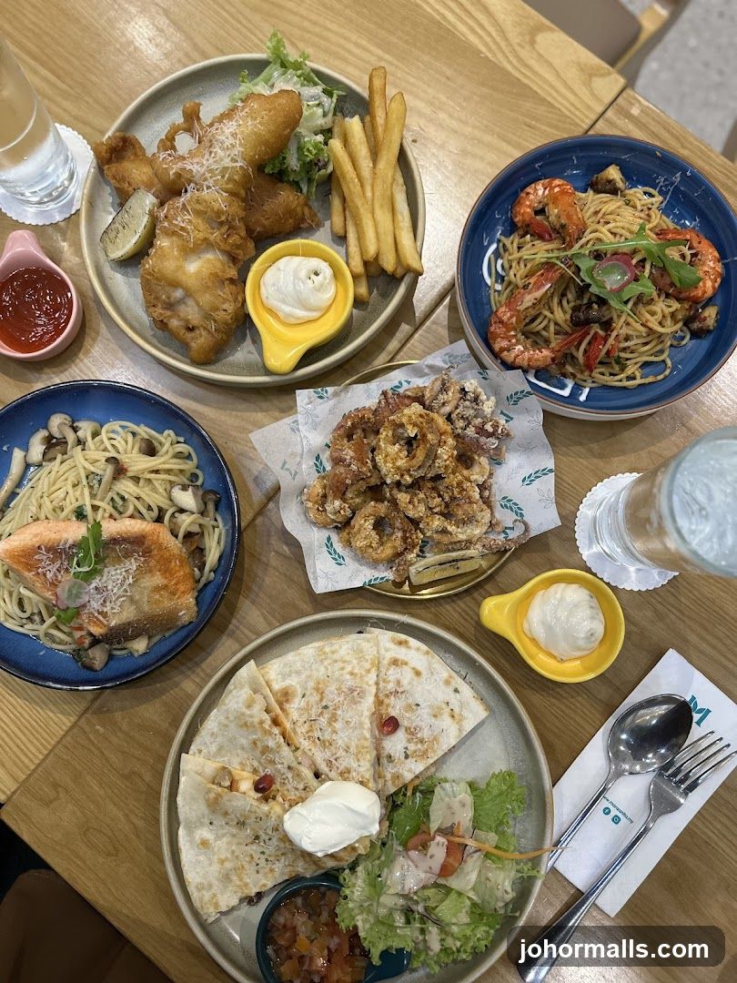 Table with assorted dishes