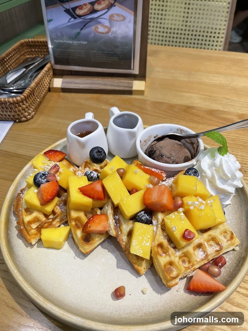 Waffle Dessert Plate