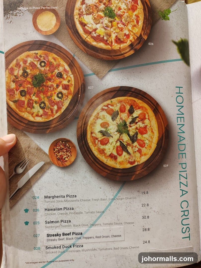 Homemade Pizza Crust Menu