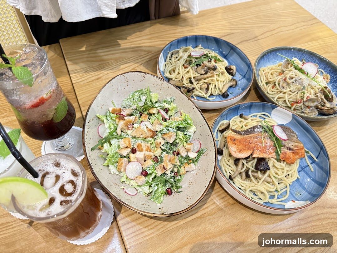 Table with Food and Drinks