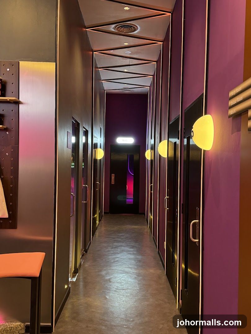 Interior hallway of a venue