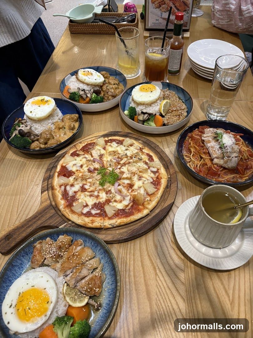 Table with assorted dishes