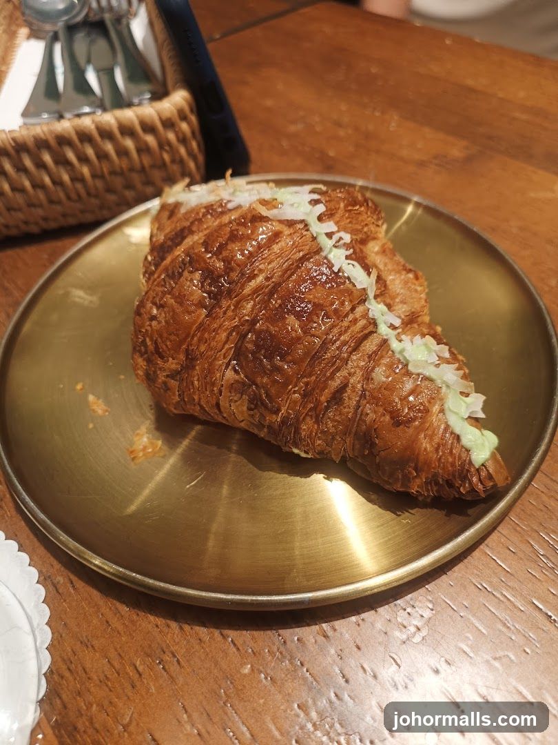 Croissant on Plate