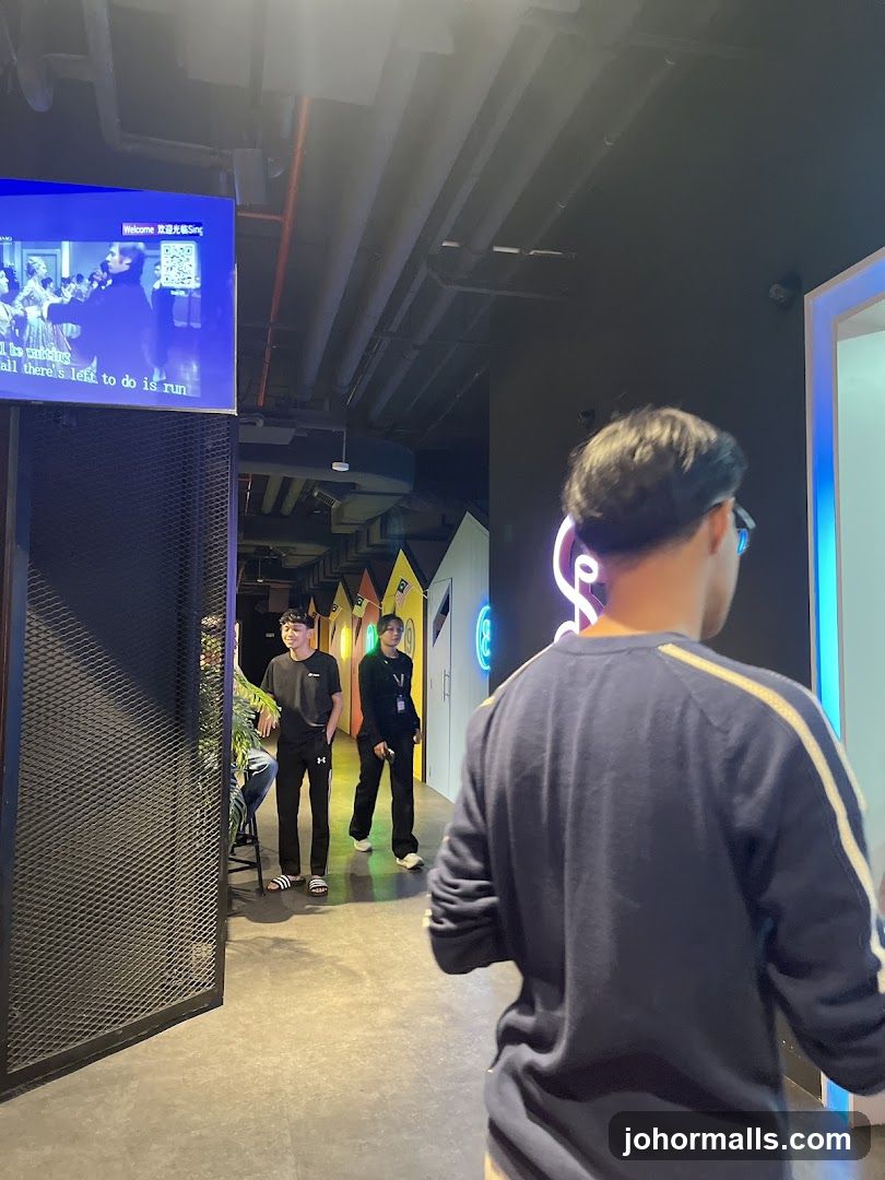 Interior hallway of a venue