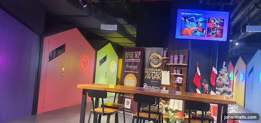 Interior of a themed entertainment venue