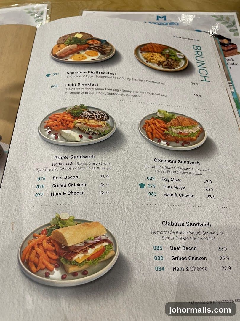 Brunch Menu