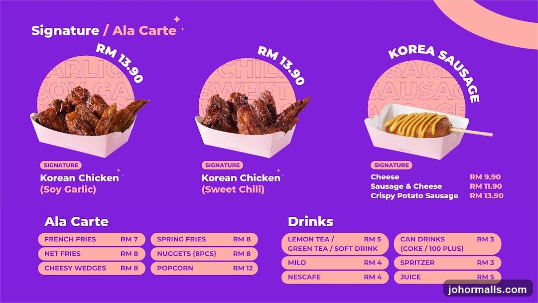 Signature / Ala Carte Menu