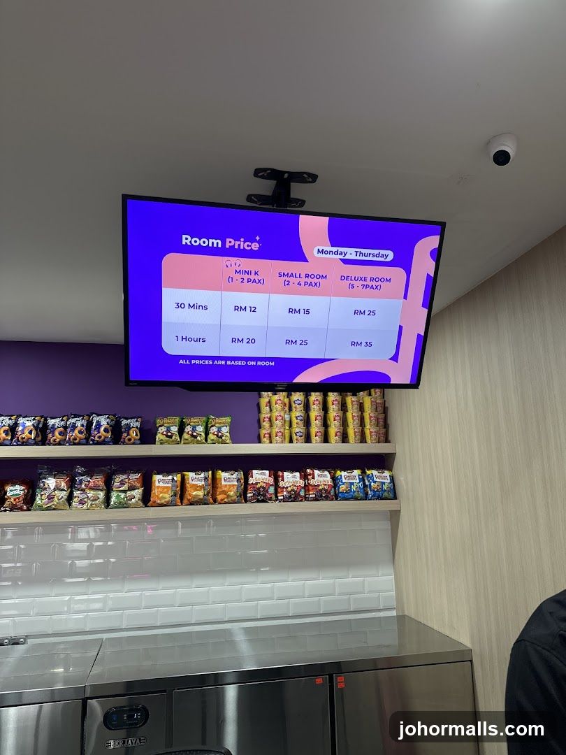 Room Price Display and Snack Shelf