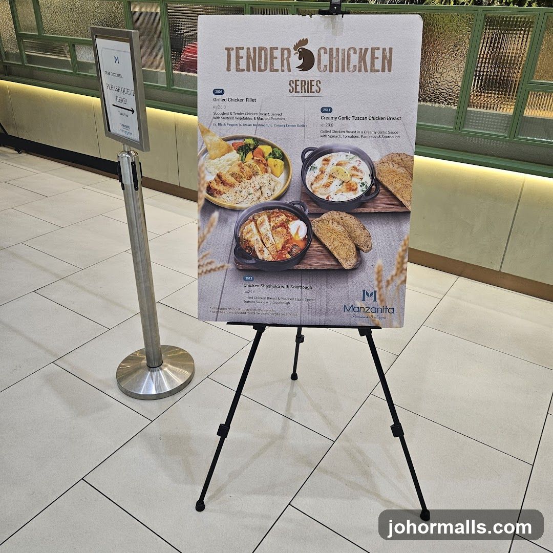 Tender Chicken Series Menu Display