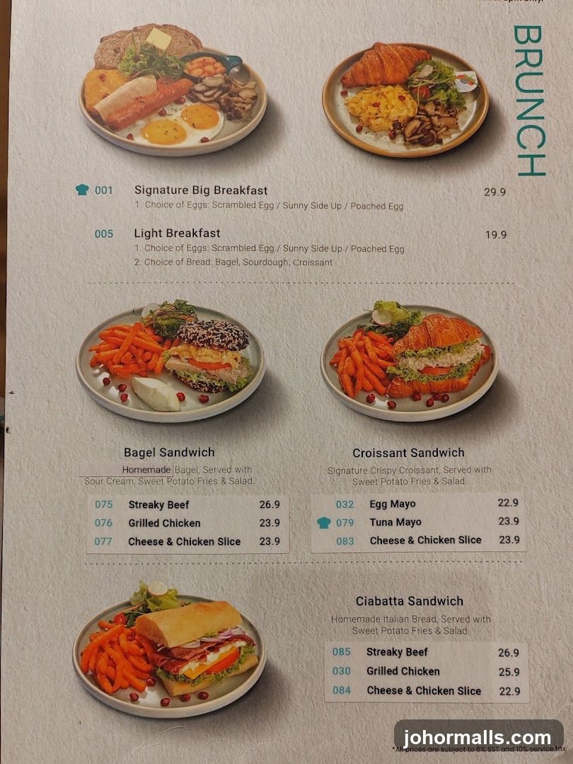 Brunch Menu