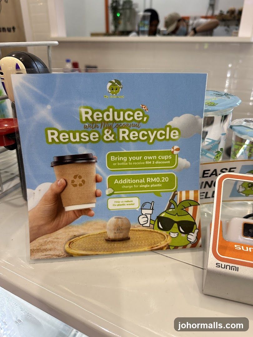 Promotional Poster at Counter