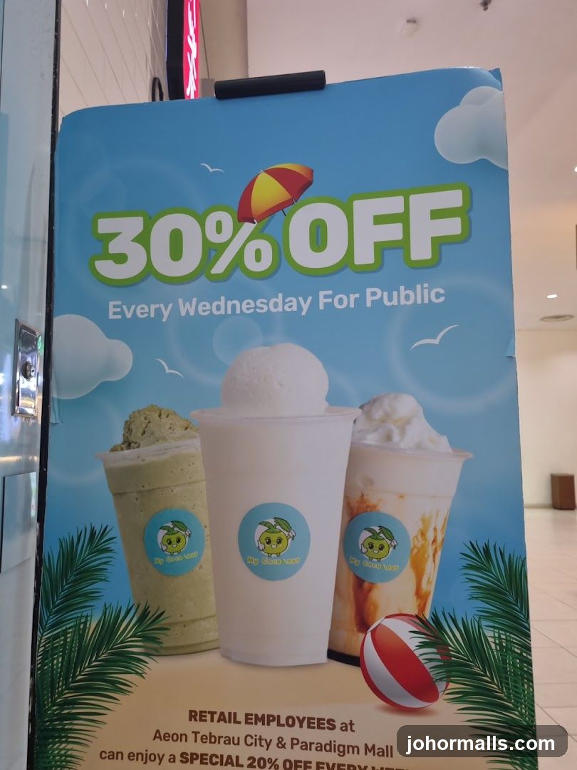 Promotional Poster for Beverage Shop