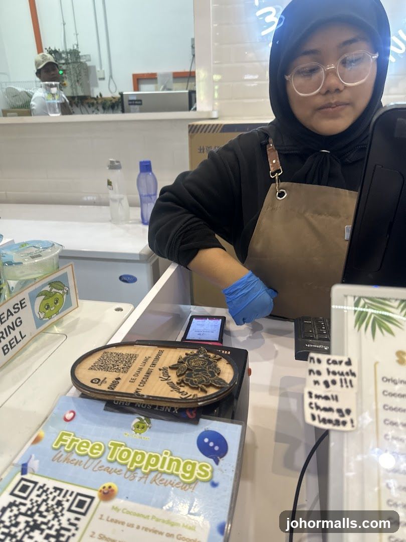 Staff at counter