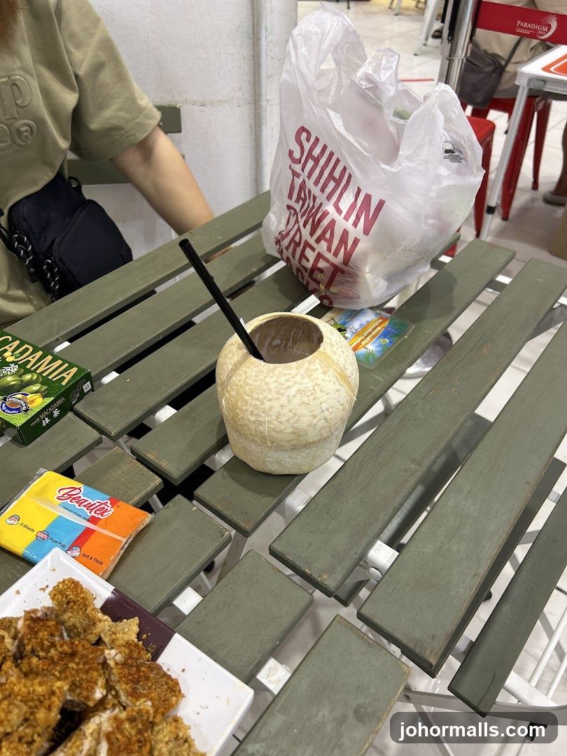 Table with food and drink