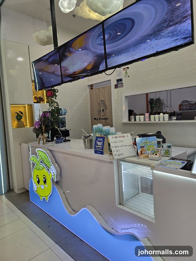 Interior of a beverage shop