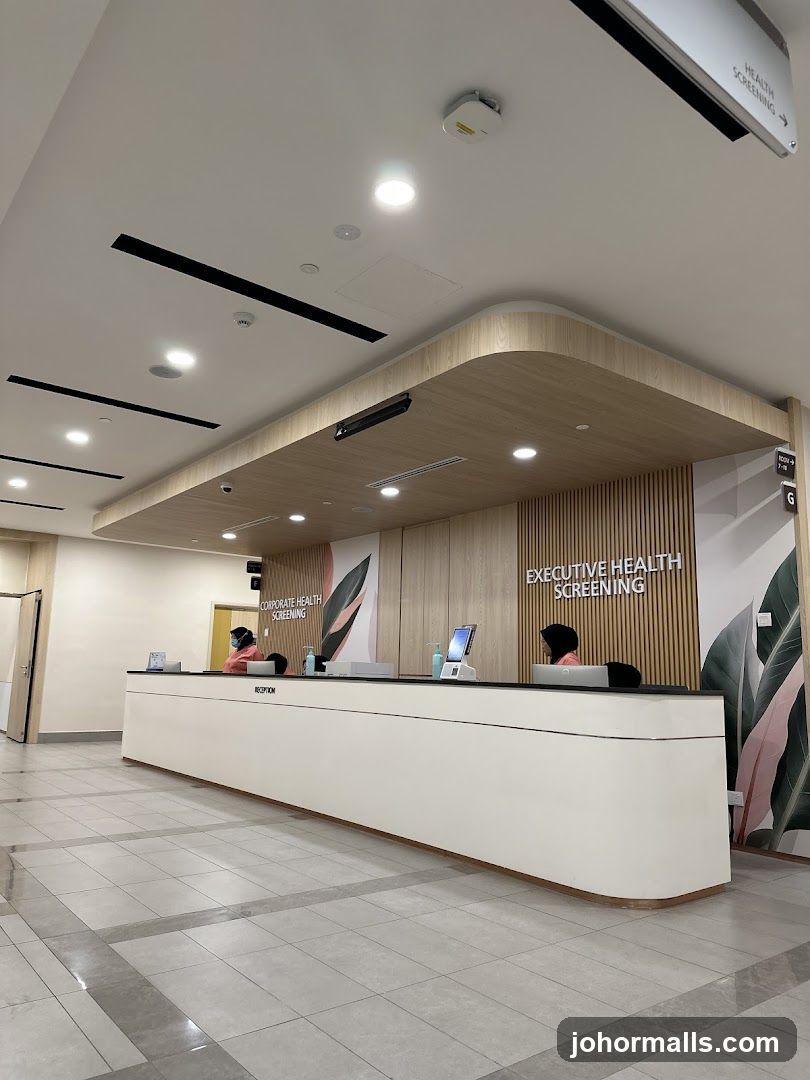 Health Screening Reception Area