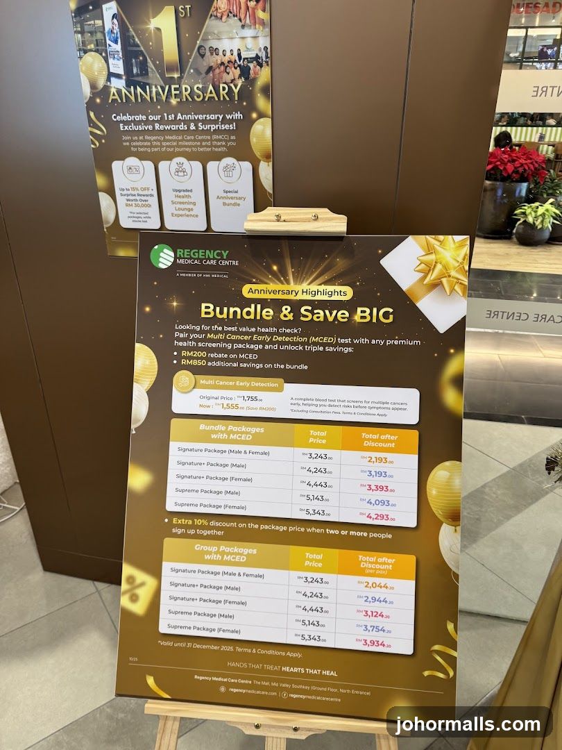 Regency Medical Care Centre 1st Anniversary Promotion Display
