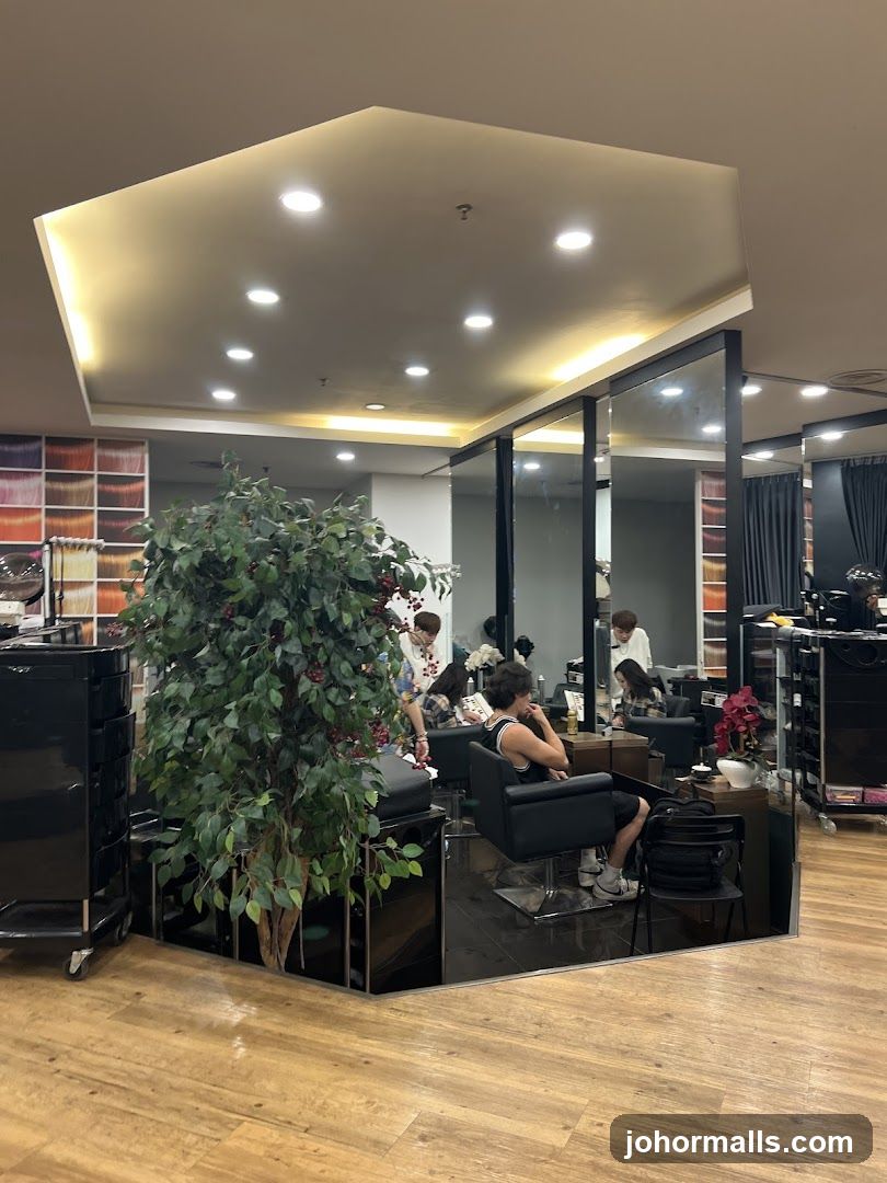 Interior of a salon