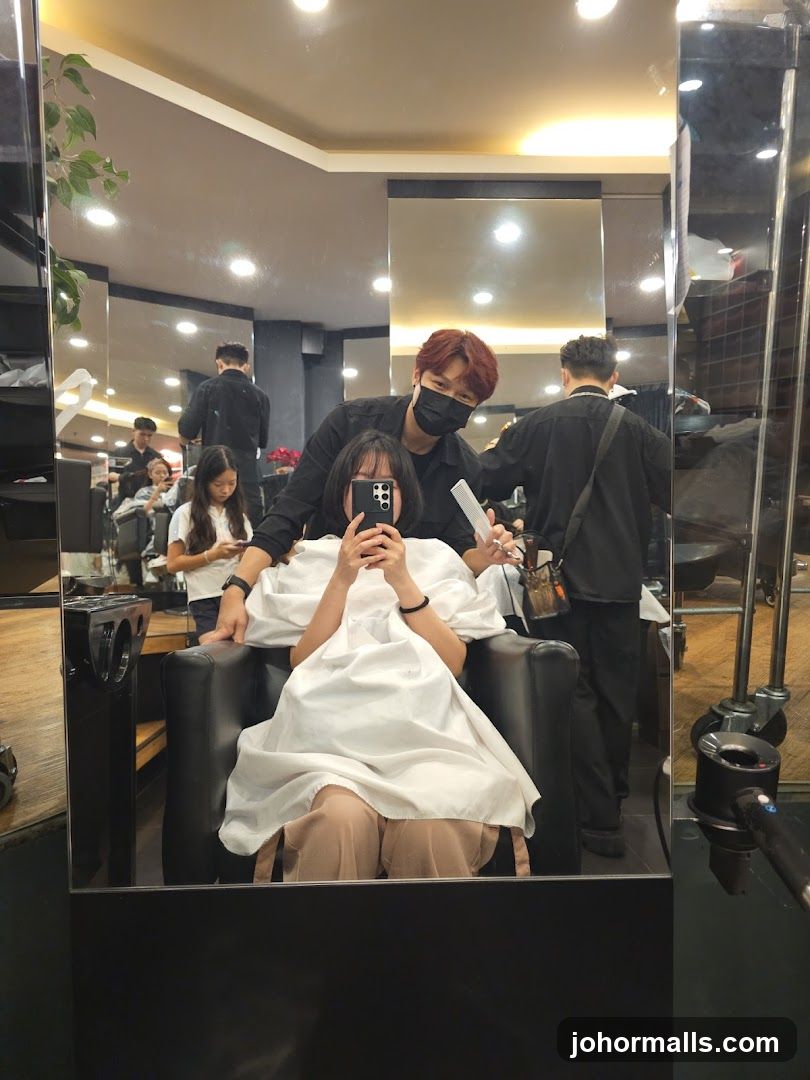 Salon Interior Mirror Reflection