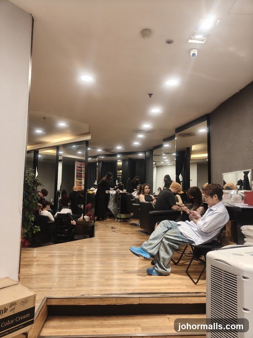 Interior of a salon
