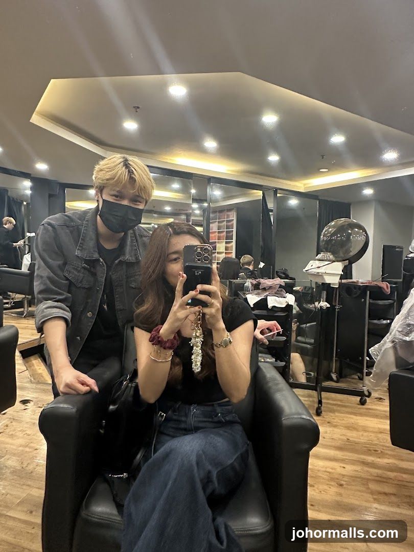 Interior of a salon