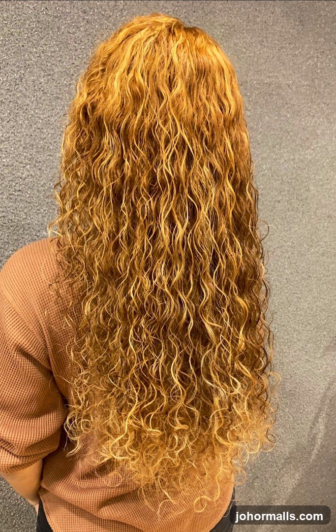 Person with Long Curly Hair
