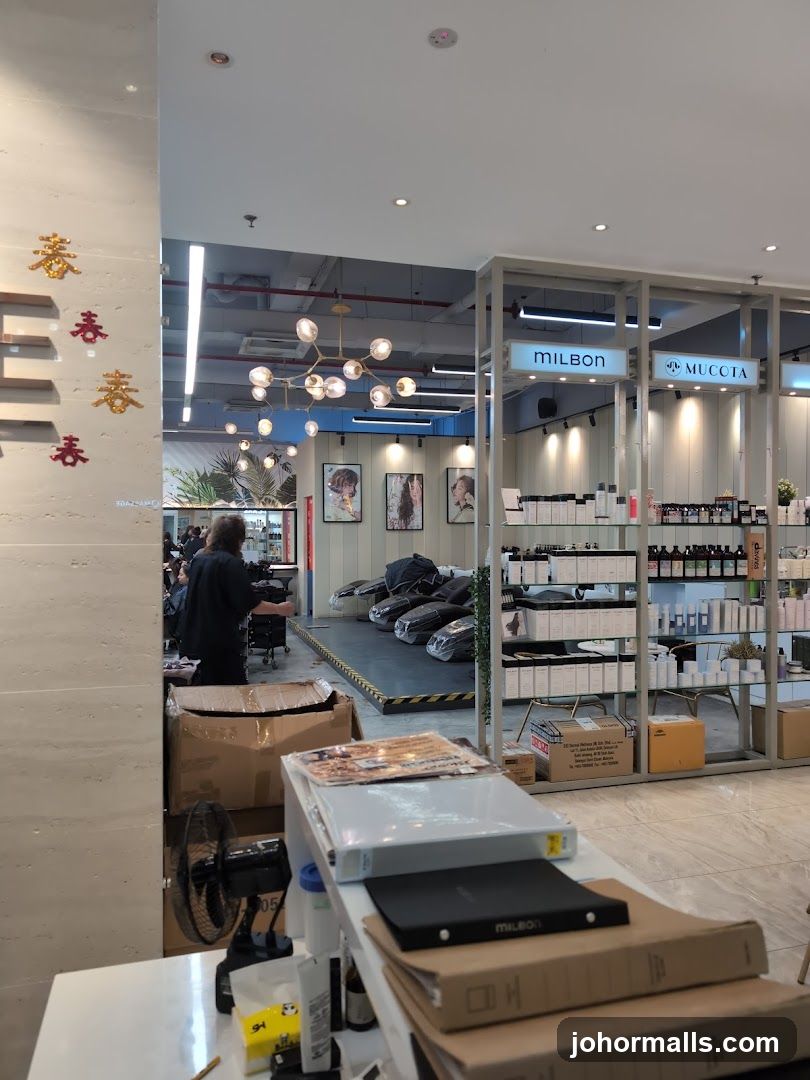 Interior of retail space