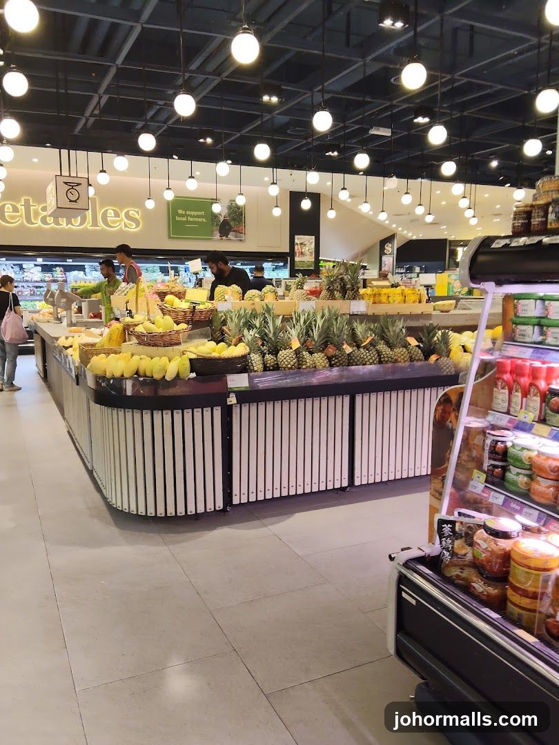 Supermarket Interior - Fresh Produce Section