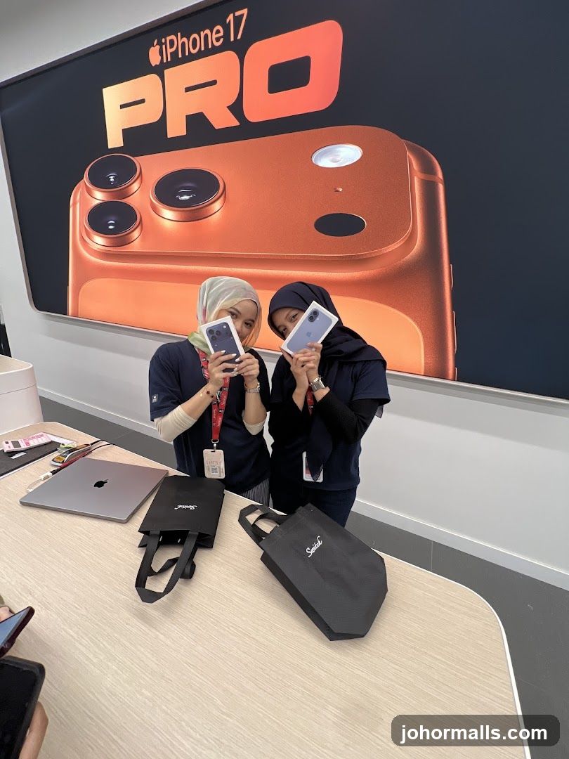 iPhone 17 Pro promotional display