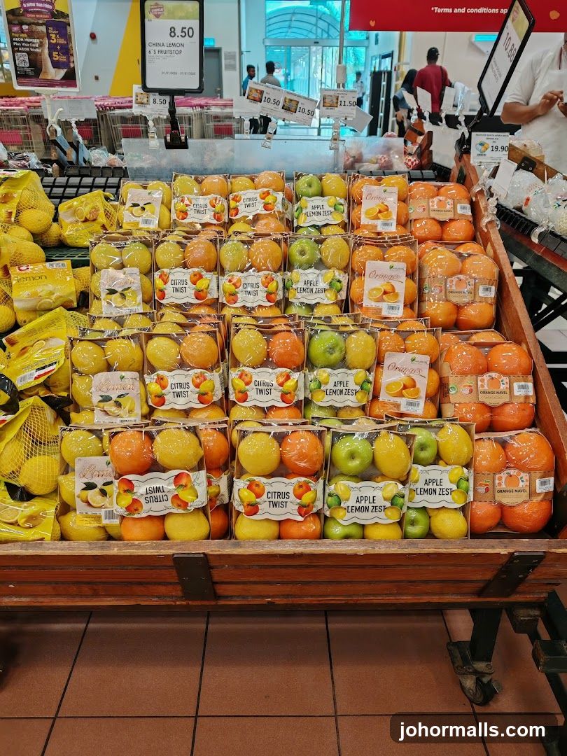 Fruit Display in Supermarket