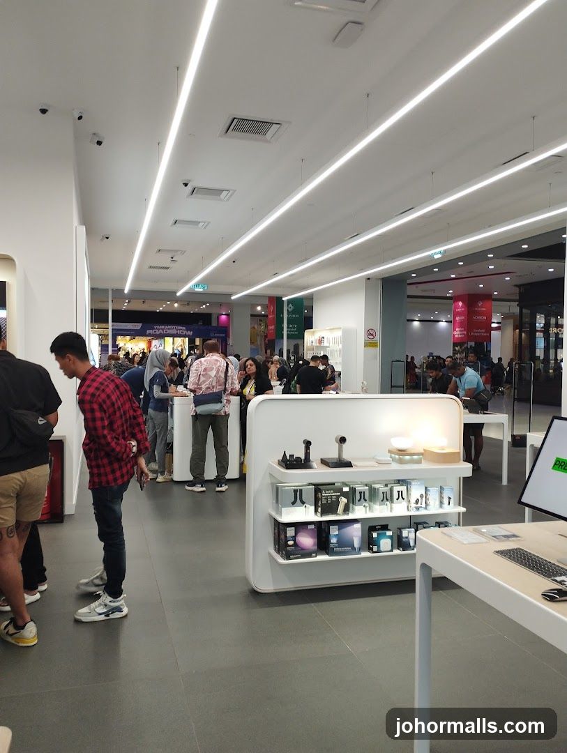 Interior of a retail store