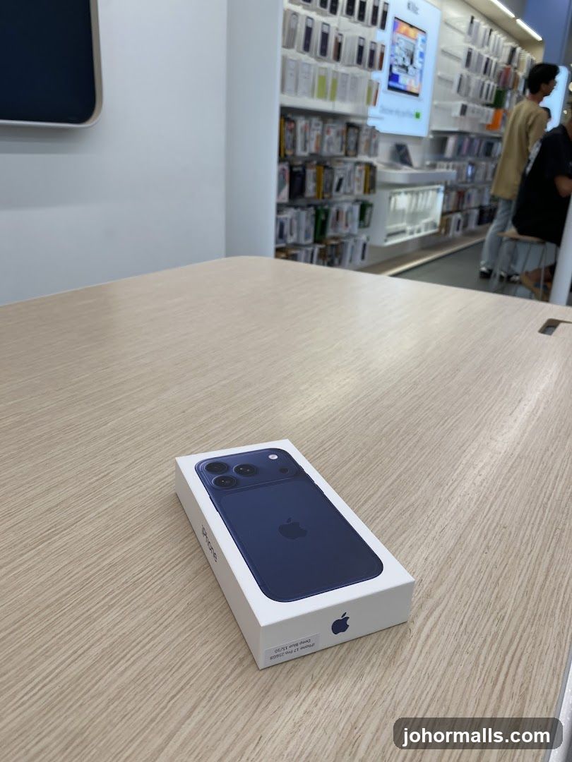 iPhone Box on Display Table