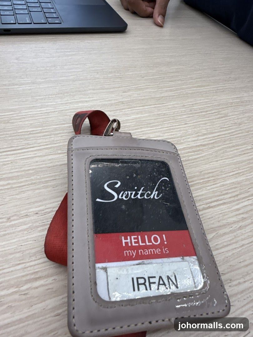 ID Badge on Desk