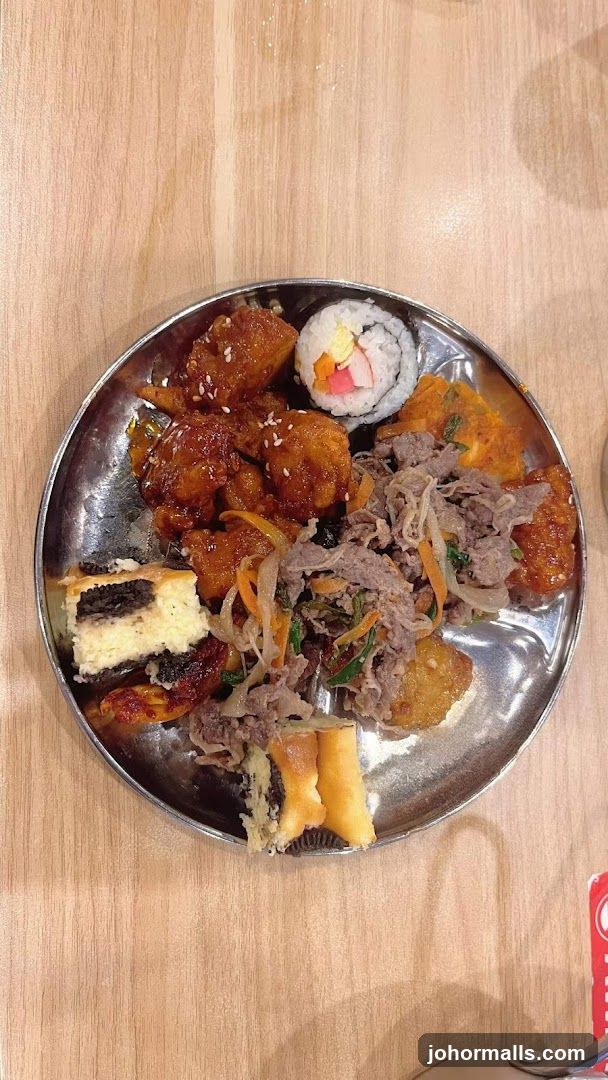 Food Plate on Wooden Table