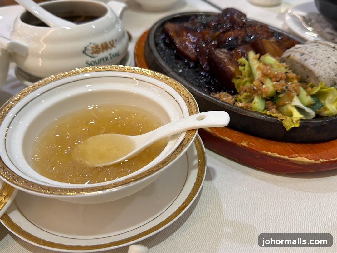 Dining Table with Food Items