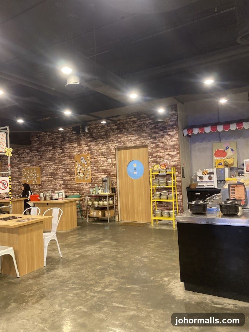 Interior of a food establishment