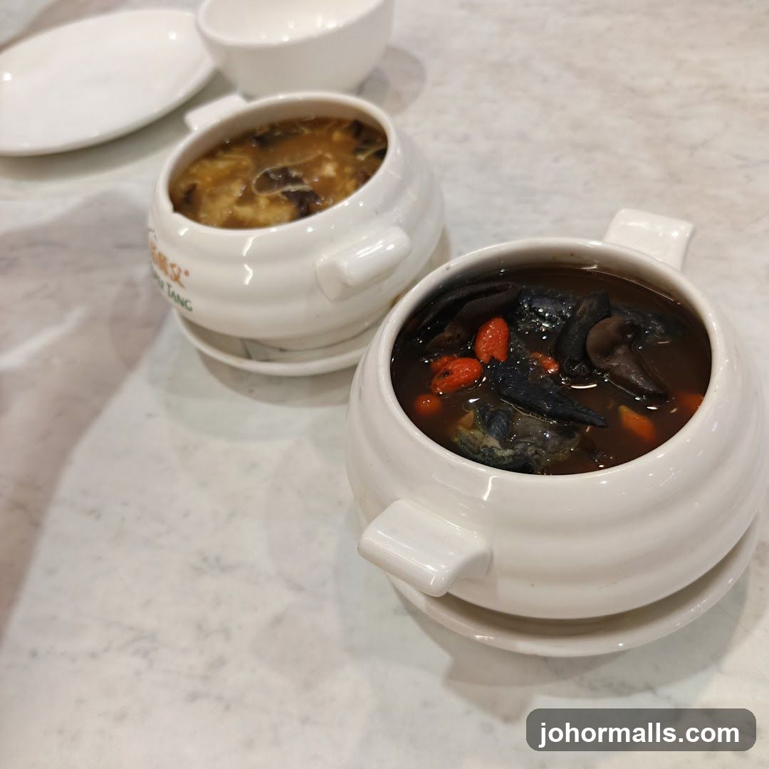 Tabletop dishes at restaurant