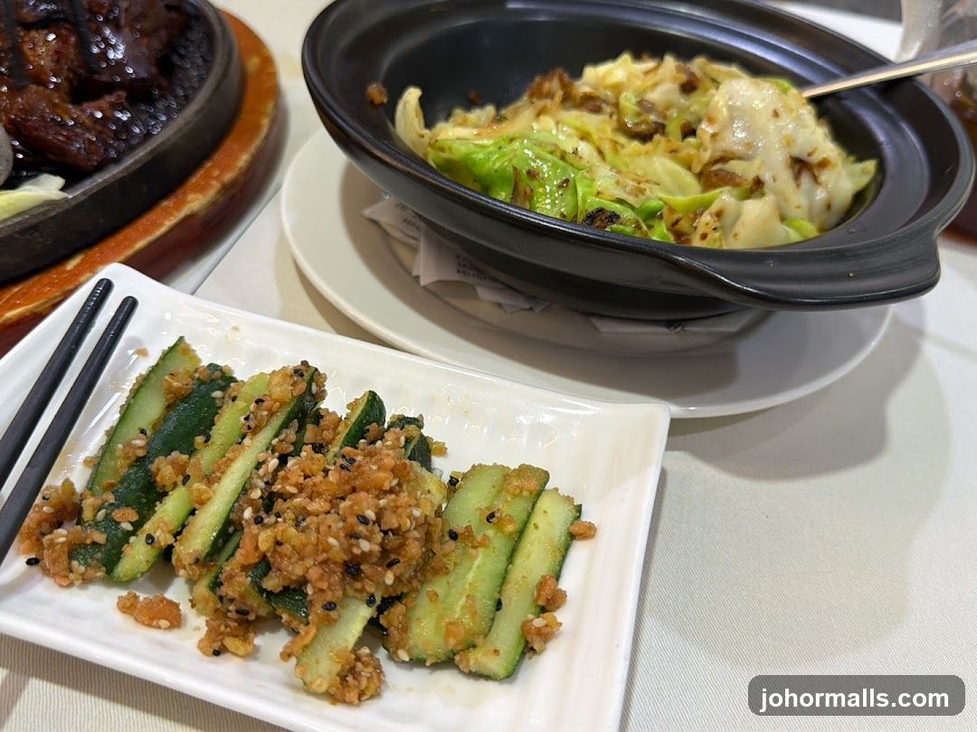 Dining Table with Food Items